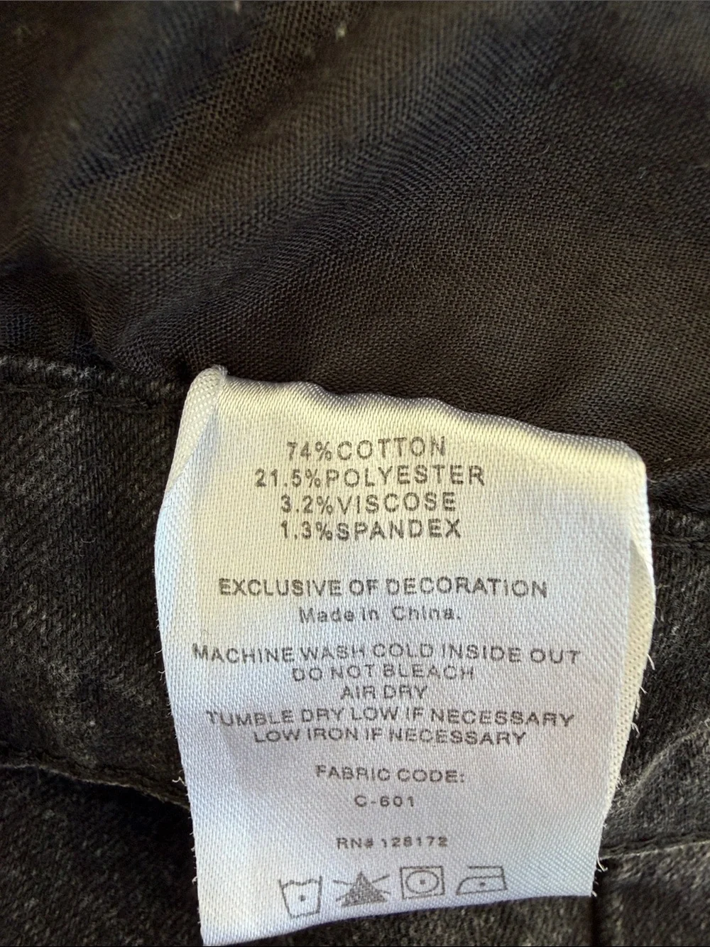 Ring of Fire Men's Charcoal Slim Jeans size 32x30